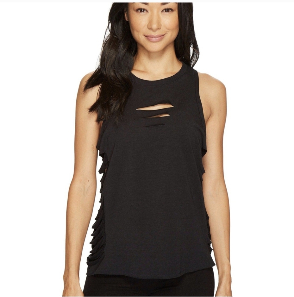 Alo Yoga Sleeveless Black Cut It Out Tank